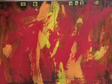 Original Abstract Expressionism Abstract Painting by Ingeborg Kraus