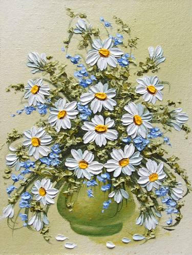 Original Floral Painting by Liubov Tereshchenko