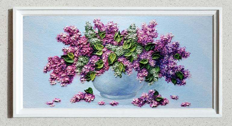 Original Expressionism Floral Painting by Liubov Tereshchenko