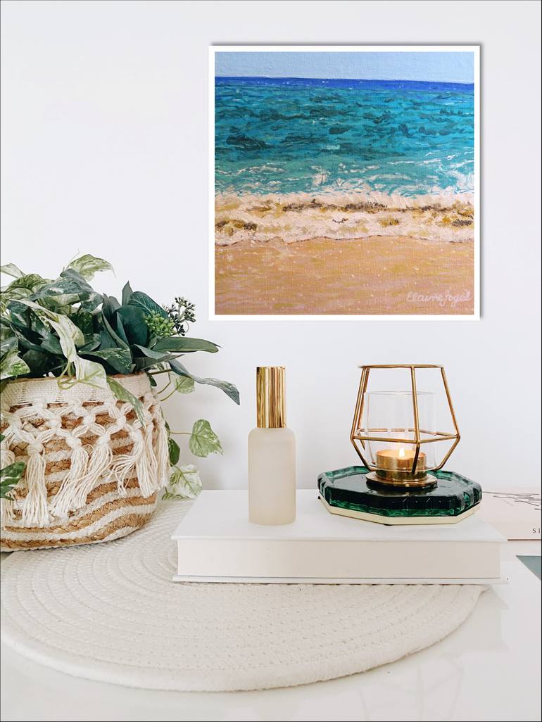 Original Fine Art Beach Painting by Elaine Fogel