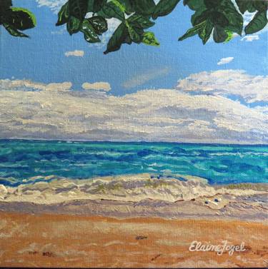 Original Fine Art Beach Paintings by Elaine Fogel