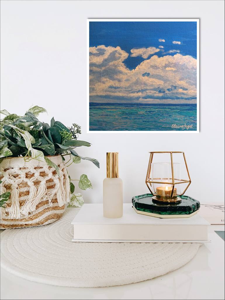 Original Contemporary Beach Painting by Elaine Fogel