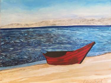Print of Fine Art Boat Paintings by Elaine Fogel