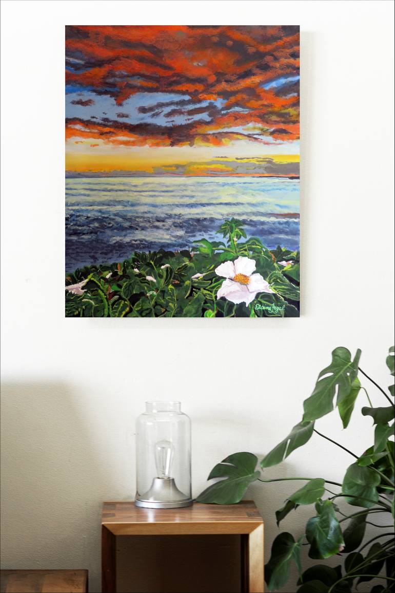 Original Impressionism Nature Painting by Elaine Fogel