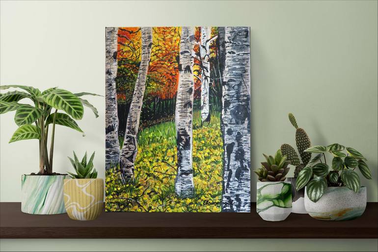 Original Impressionism Nature Painting by Elaine Fogel