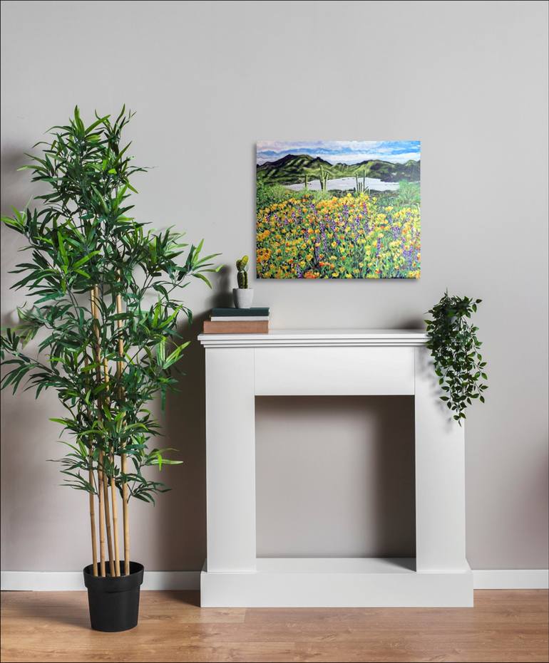 Original Impressionism Nature Painting by Elaine Fogel