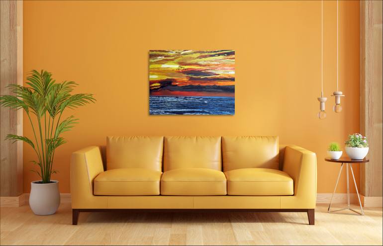 Original Impressionism Seascape Painting by Elaine Fogel