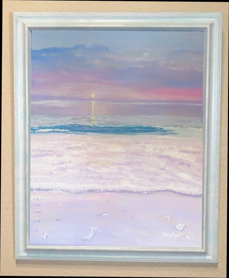 Original Impressionism Seascape Painting by Elaine Fogel