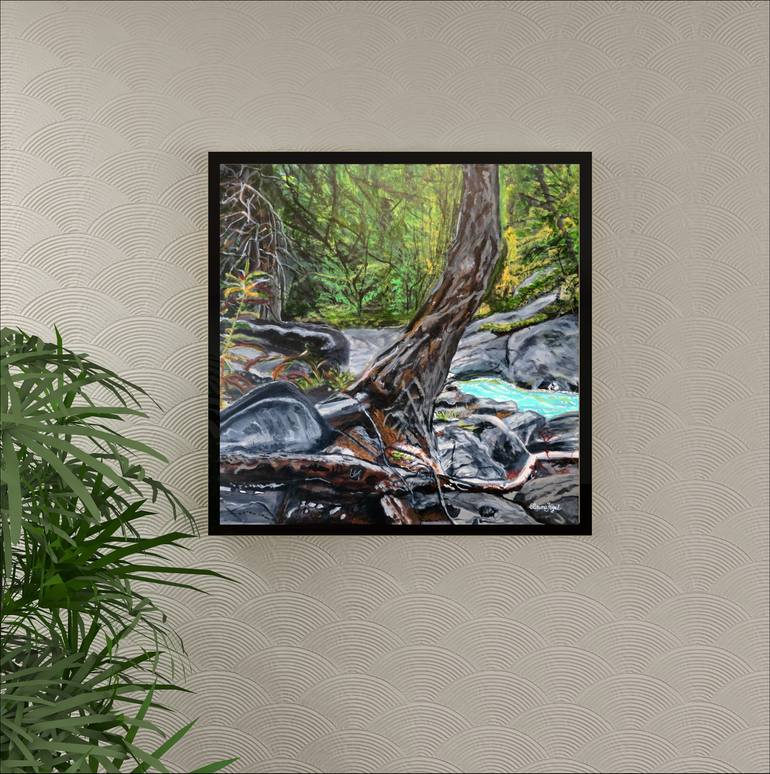 Original Impressionism Nature Painting by Elaine Fogel