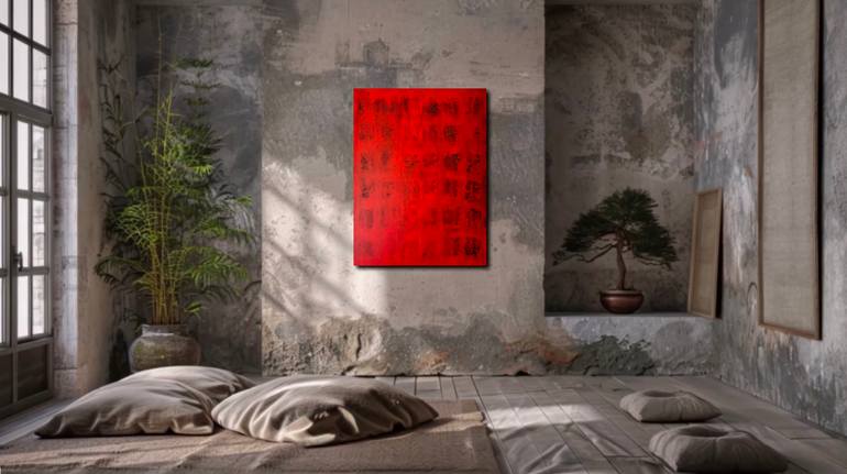 Original Abstract Expressionism Abstract Painting by Farid Bellal