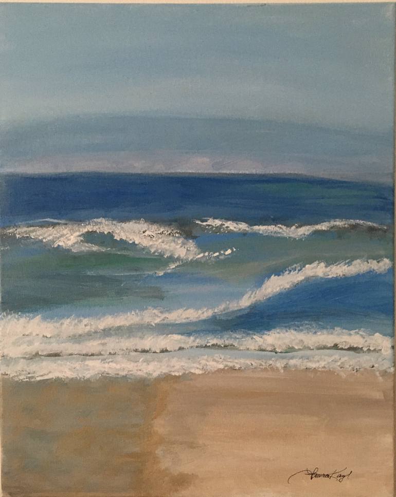 Surfs Up Painting by Laura Kisaoglu | Saatchi Art