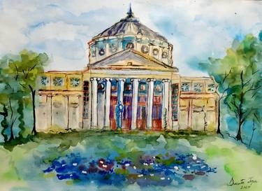 Print of Impressionism Architecture Paintings by Doinita Topa