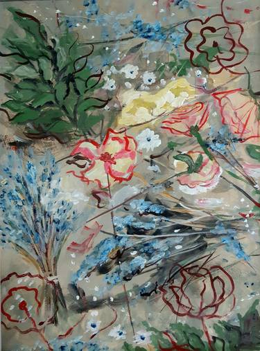 Original Floral Painting by Doinita Topa