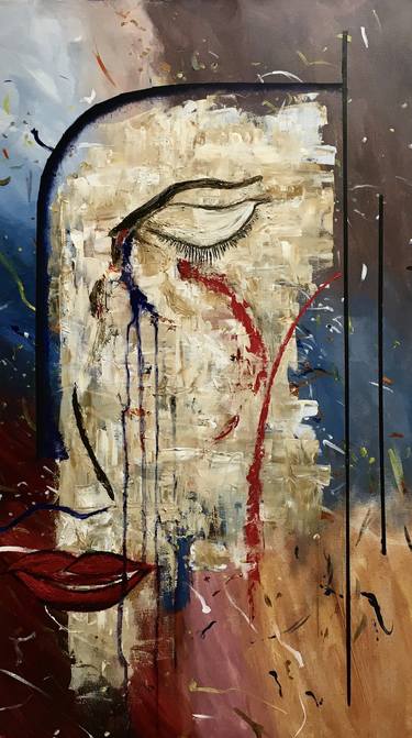 Print of Abstract Expressionism Women Paintings by Fabio Bruno