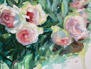 Print of Floral Paintings by Ilze Ergle-Vanaga