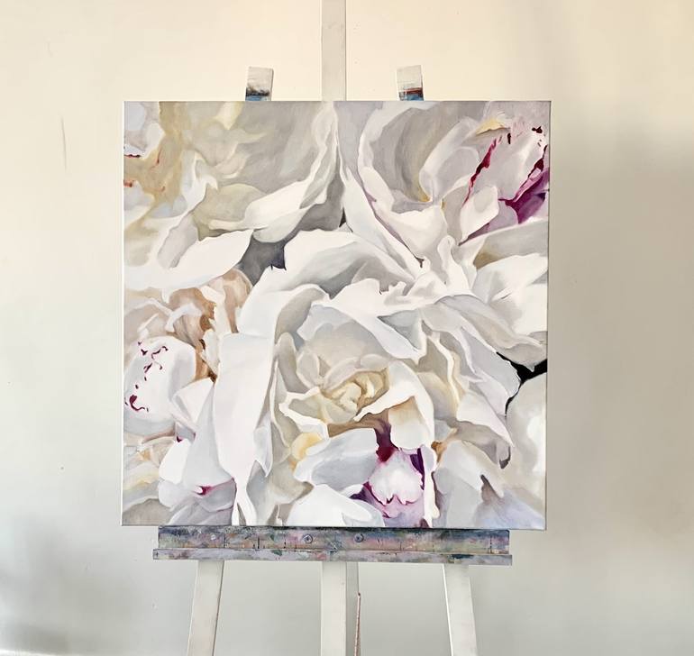 Original Floral Painting by Ilze Ergle-Vanaga