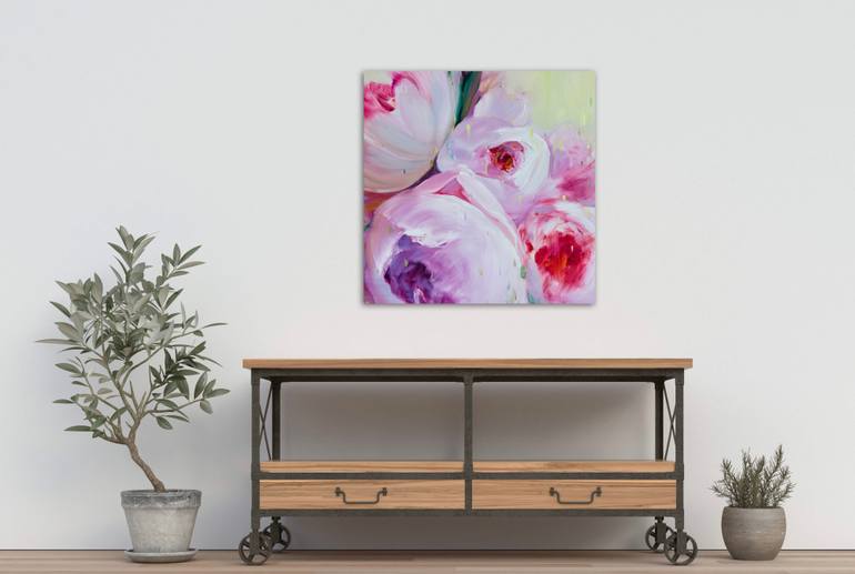 Original Impressionism Floral Painting by Ilze Ergle-Vanaga