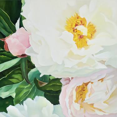 Print of Realism Floral Paintings by Ilze Ergle-Vanaga