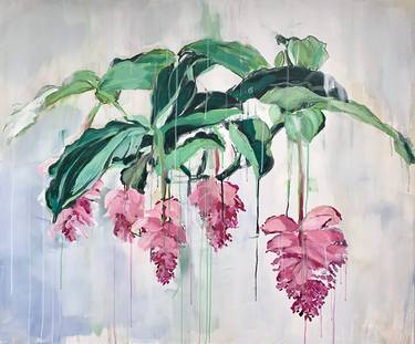 Original Abstract Floral Paintings by Ilze Ergle-Vanaga