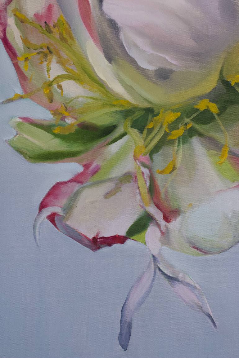 Original Modernism Floral Painting by Ilze Ergle-Vanaga