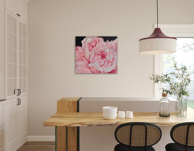 Original Abstract Floral Painting by Ilze Ergle-Vanaga