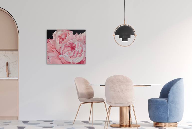 Original Abstract Floral Painting by Ilze Ergle-Vanaga