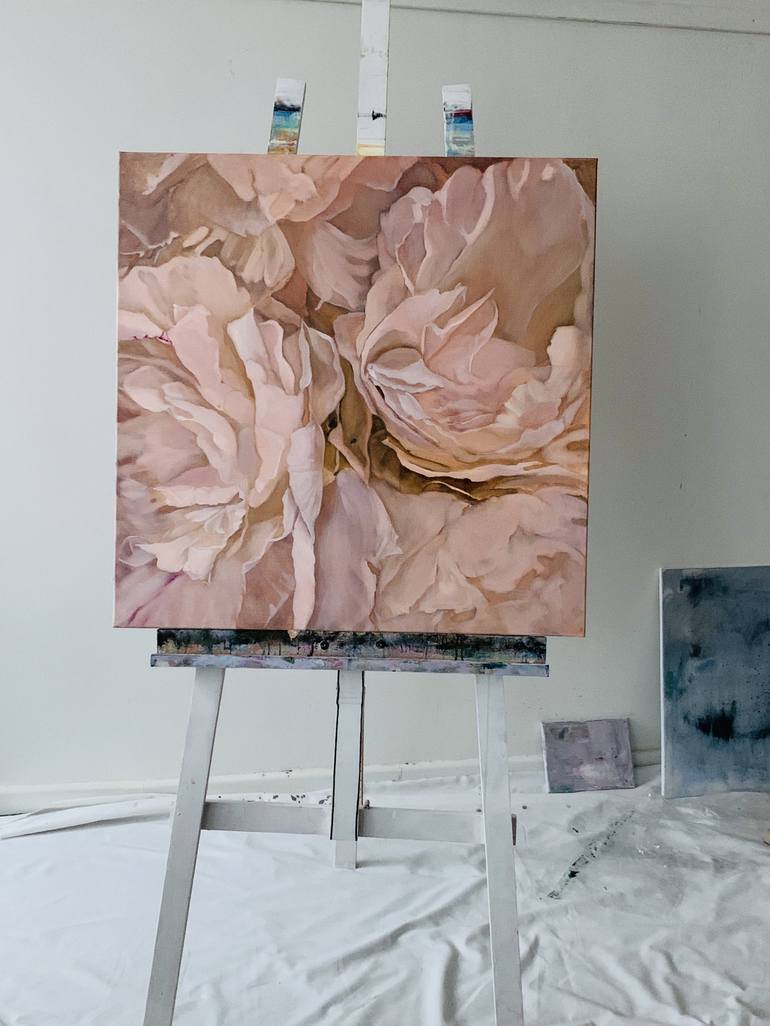 Original Floral Painting by Ilze Ergle-Vanaga