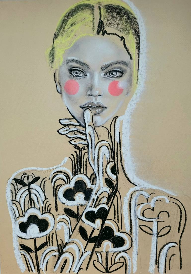 Prada Jacquard RTW 1 Painting by IsaLu Ishii | Saatchi Art