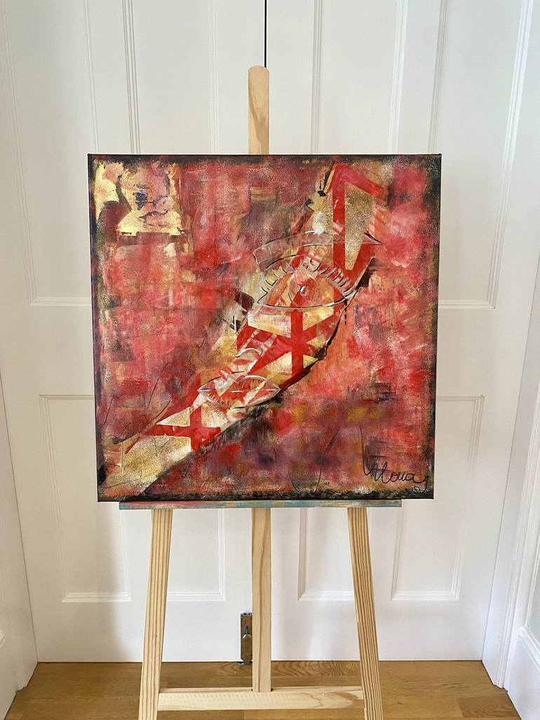 Original Portraiture Abstract Painting by Loua Design
