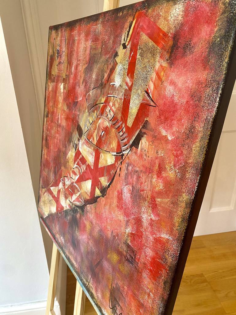 Original Portraiture Abstract Painting by Loua Design