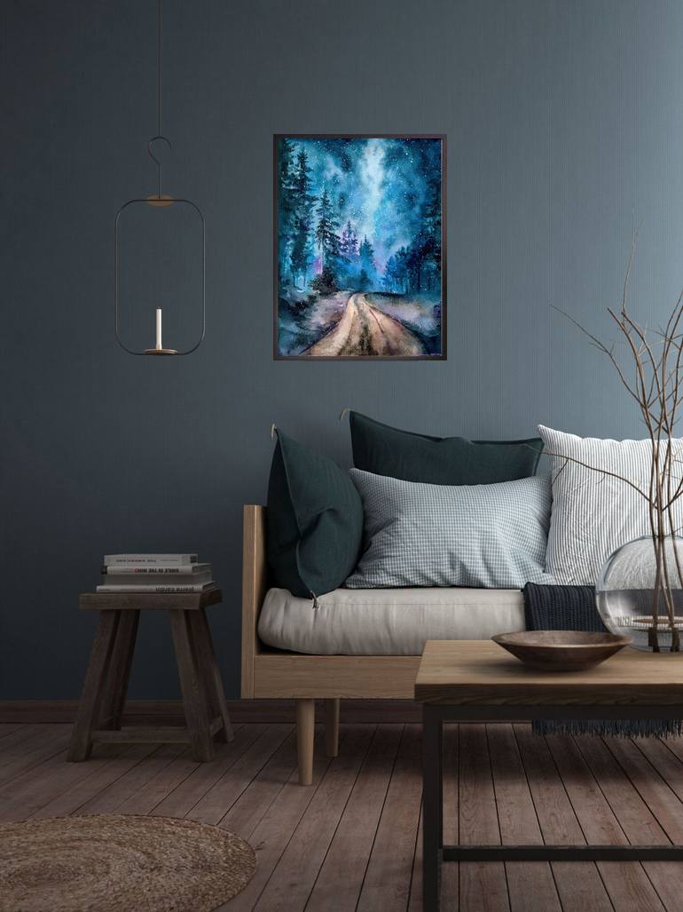 Original Conceptual Landscape Painting by Elena Tallonen