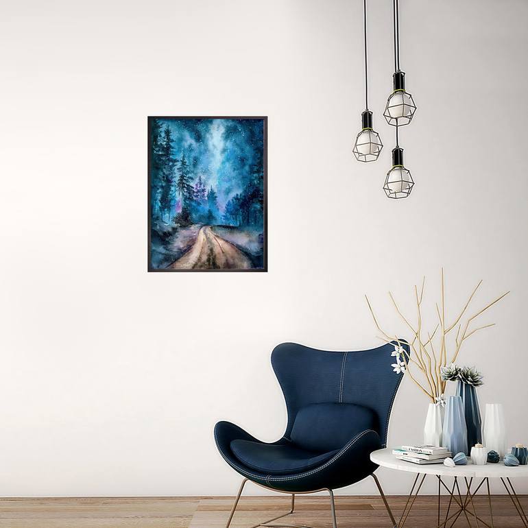Original Conceptual Landscape Painting by Elena Tallonen