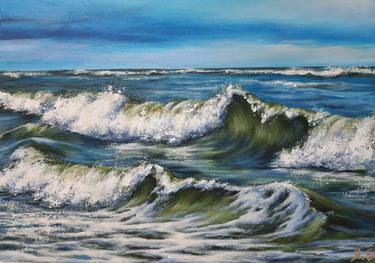 "SEA", acrilc painting, seascape thumb