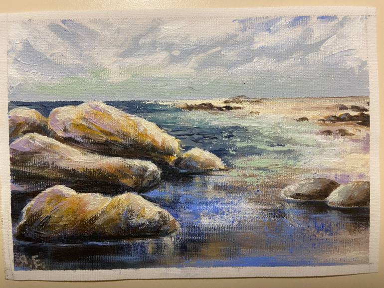 Original Realism Seascape Painting by Yana Yeremenko