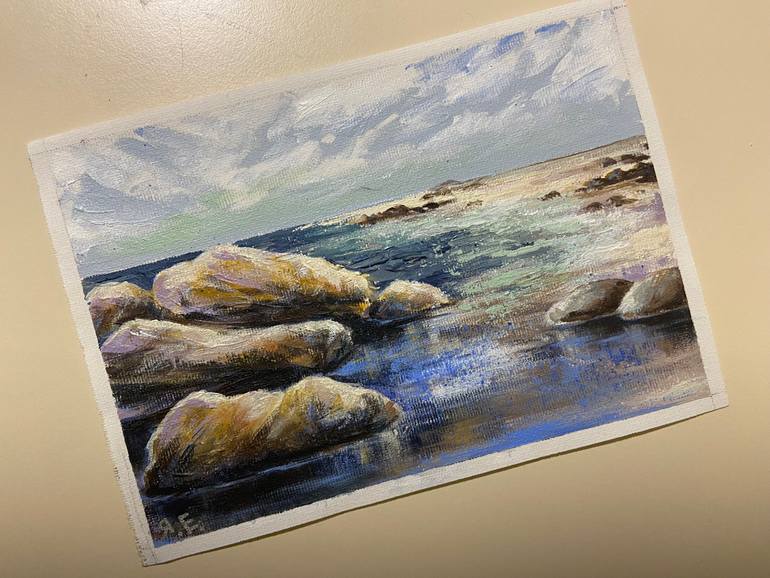Original Realism Seascape Painting by Yana Yeremenko