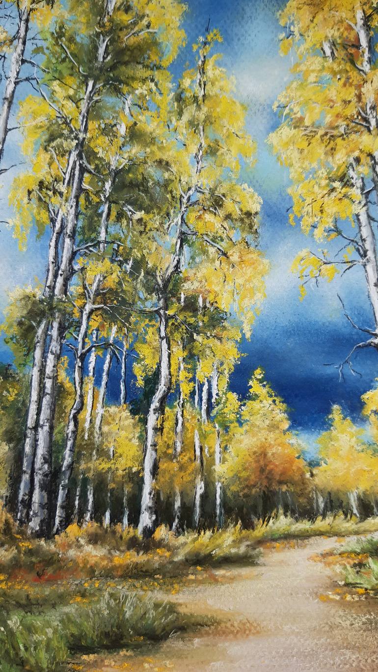 Original Impressionism Landscape Drawing by Yana Yeremenko