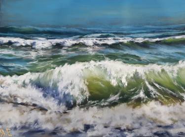 Print of Fine Art Seascape Drawings by Yana Yeremenko