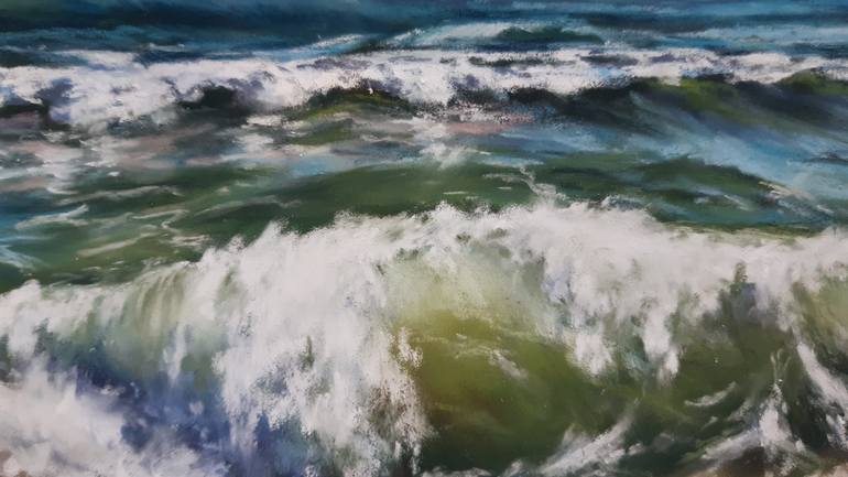 Original Impressionism Seascape Drawing by Yana Yeremenko