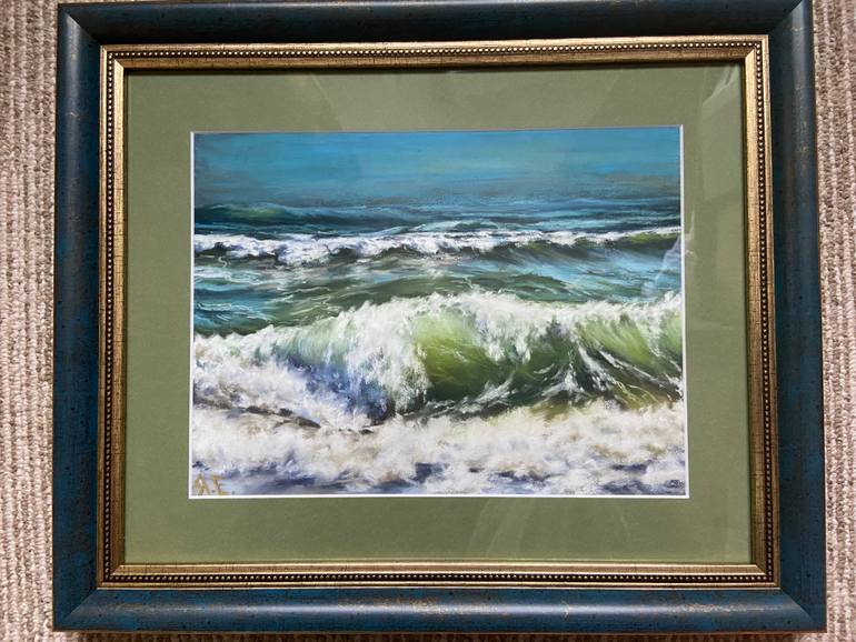 Original Impressionism Seascape Drawing by Yana Yeremenko