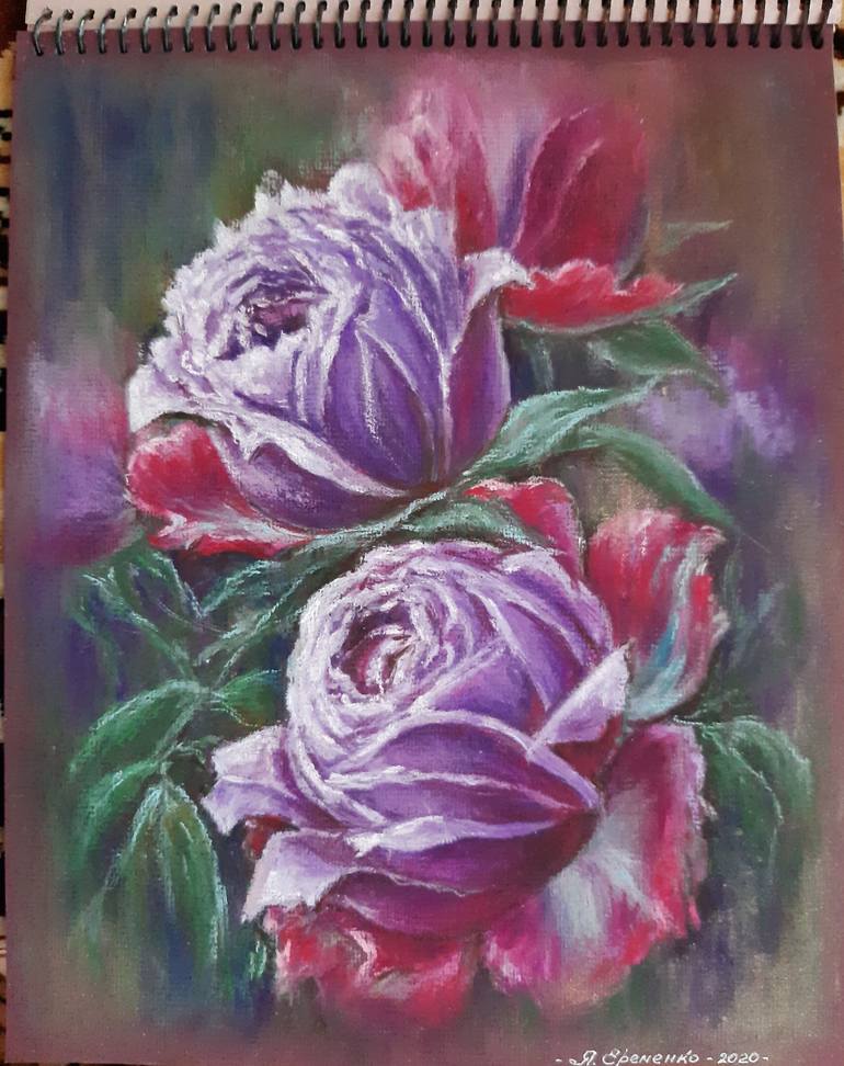 Original Modernism Botanic Drawing by Yana Yeremenko