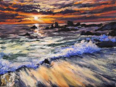 Print of Fine Art Seascape Drawings by Yana Yeremenko