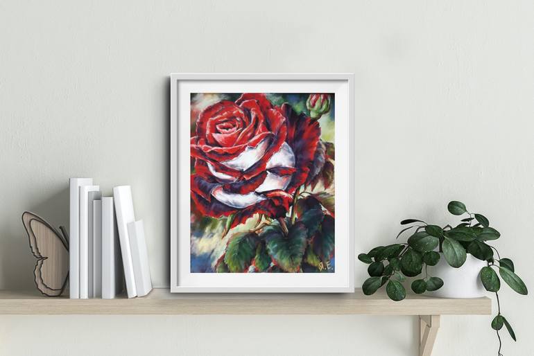 Original Expressionism Floral Drawing by Yana Yeremenko