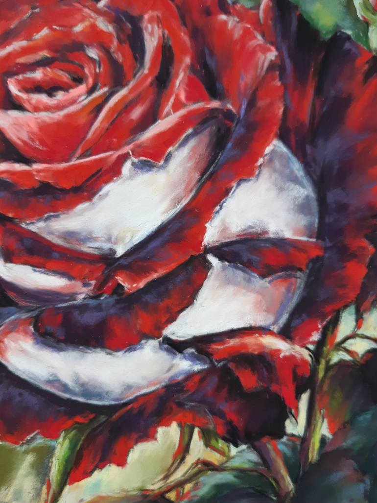 Original Expressionism Floral Drawing by Yana Yeremenko