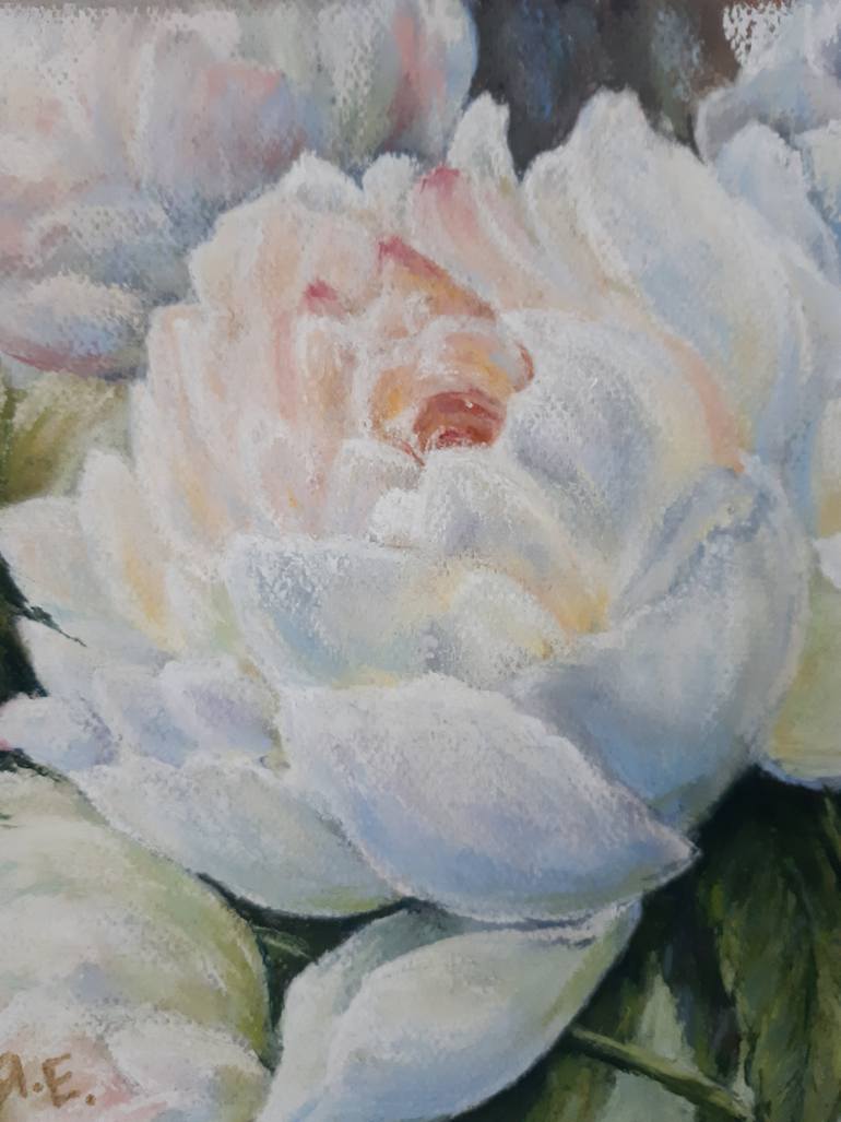 Original Figurative Floral Drawing by Yana Yeremenko