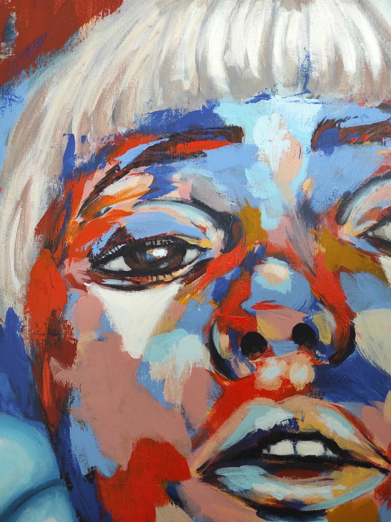 Original Expressionism People Painting by Bruna Brom