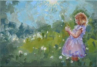 Print of Impressionism Children Paintings by Elena Petrova