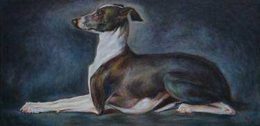 Original Fine Art Dogs Paintings by Elena Petrova