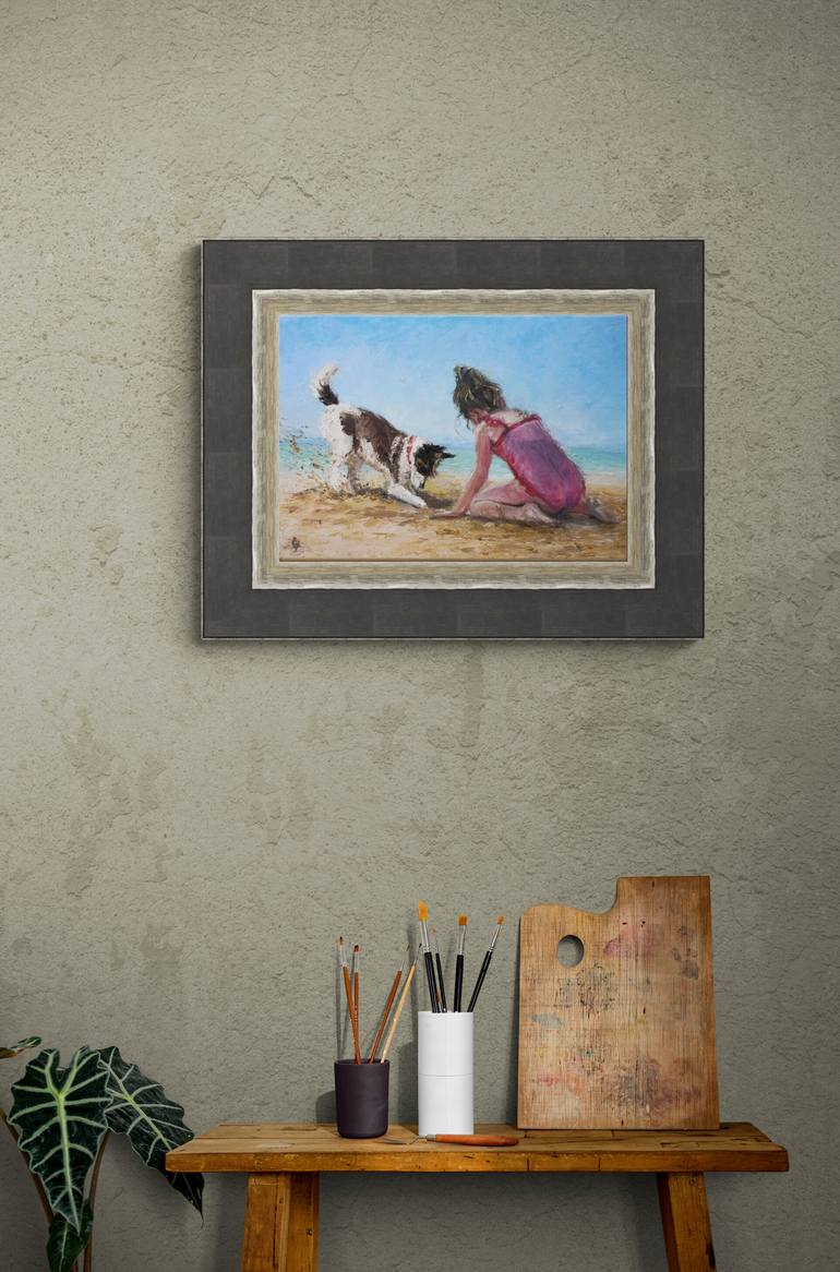 Original Contemporary Children Painting by Elena Petrova