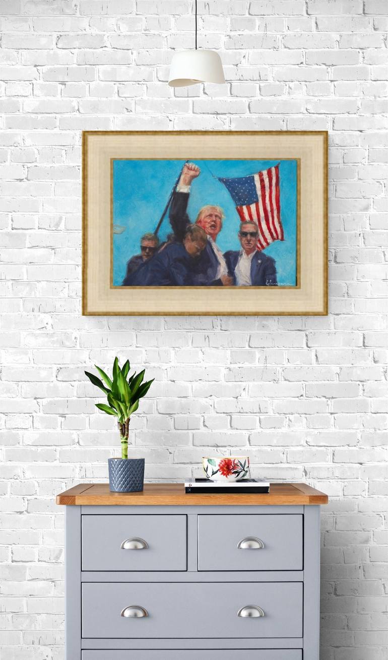 Original Contemporary Politics Painting by Elena Petrova