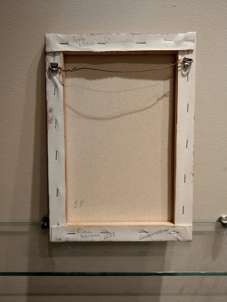 Original Black & White Cats Painting by Elena Petrova